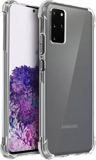 Schützende Handyhülle Galaxy S20+ Flexibel Stoßfest Verstärkte Ecken Transparent