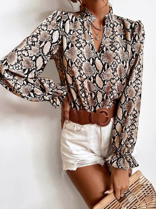 Woman's Fashion Blouse Brown