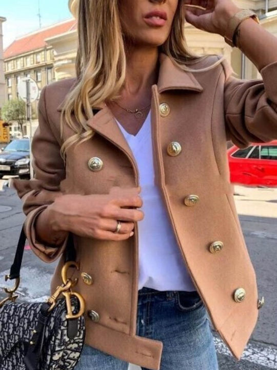 Woman's Fashion Γυναικείο Σακάκι Καφέ