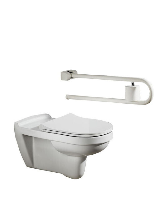 Serel Λεκάνη Κρεμαστή με Slim Κάλυμμα Soft Close Μπεζ Serel Λεκάνη Κρεμαστή με Slim Κάλυμμα Soft Close Μπεζ