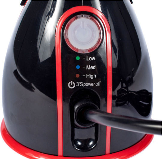 Kleiderdampfer Hand 1500W mit Behälter 280ml Schwarz