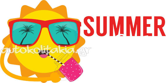 Αυτοκόλλητο Εκπτώσεων - Summer Sale 68 - 50cm X 23cm