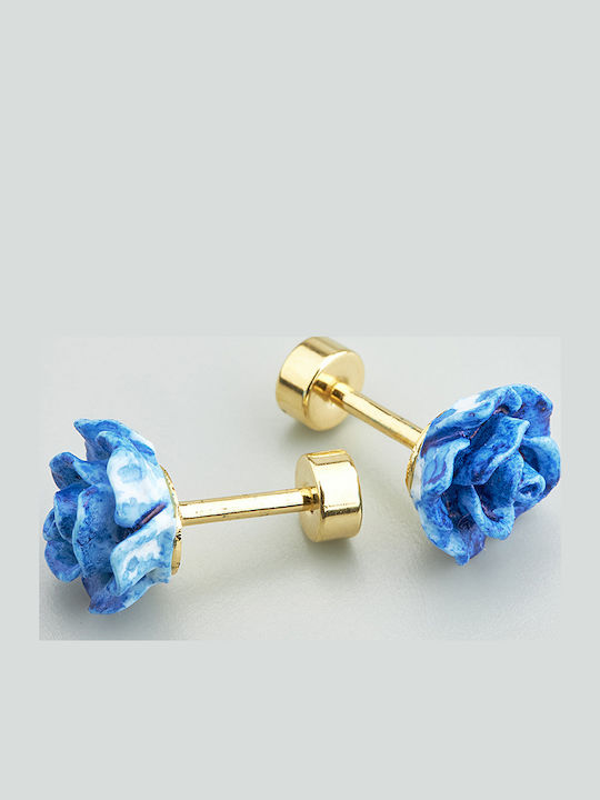 Хипоалергенни Златни Детски Обеци Studs от Стомана