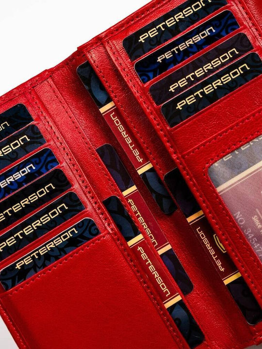 Голяма Дамско Портмоне с RFID Червен