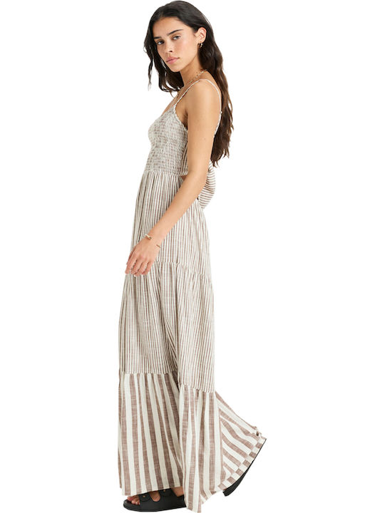 Tropical Glow Summer Maxi Dress with Ruffles