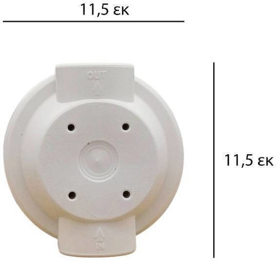 White Filter Head Pw-fhτ-12 Purewave
