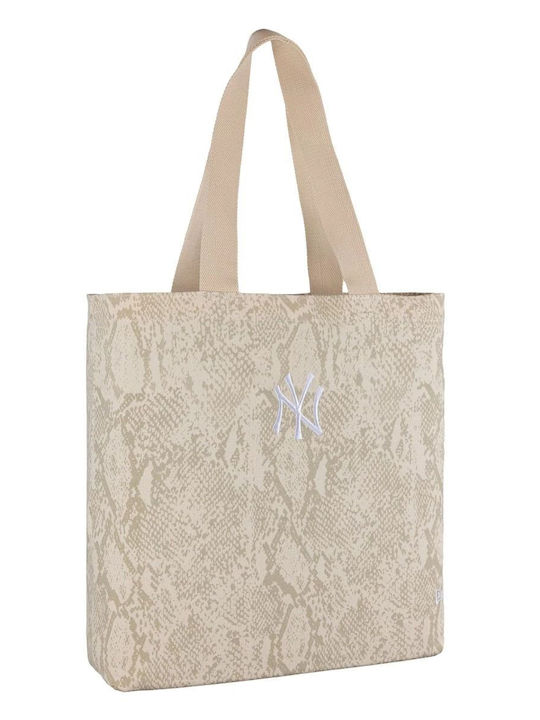 New Era New York Yankees Animal Print Tote Bag Μπεζ