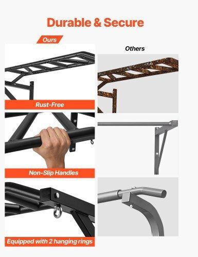 Vevor Wall Pull-Up Bar for Maximum Weight 200kg