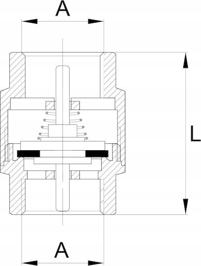 Brass Check Valve 1 1/4""