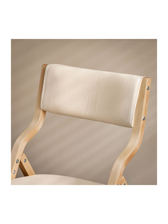 SoBuy Ess- und Küchenstühle mit Stoffbezug Klappbar Weiß 41x44cm