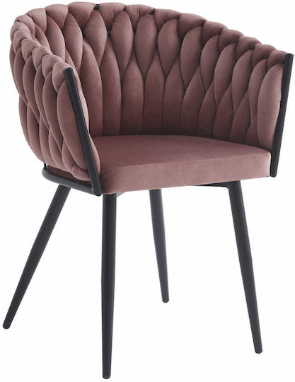 Καρέκλες Τραπεζαρίας 68x53x63εκ. 2τμχ Dark Pink Καρέκλες Τραπεζαρίας 68x53x63εκ. 2τμχ Dark Pink