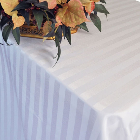 Kotonia Home Față de masă Din Bumbac Set Alb 150x240cm