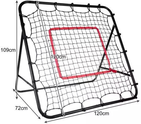 Trizand Ball-Rückholnetz für Fußballtraining 120x120x50cm
