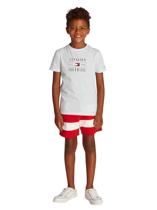 Kids Short-sleeved White Flag T-shirt