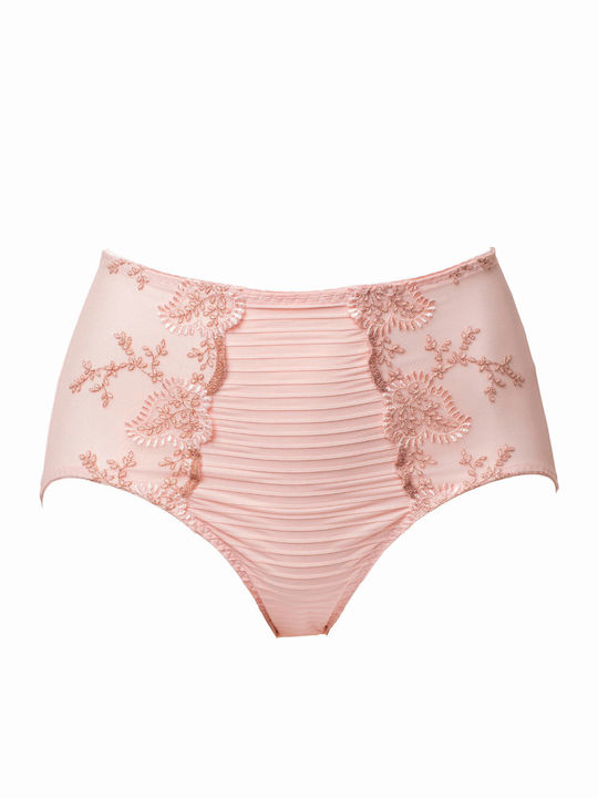High Waist Women's Slip 2Pack with Lace SOFT SALMON