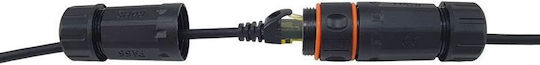 Equip S/FTP Cat.6a Gigabit Outdoor Ethernet Network Cable 1m Black