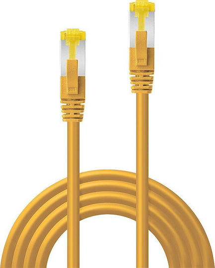 Lindy S/FTP Cat.6a Gigabit Network Cable Ethernet 7.5m Yellow
