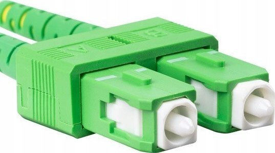 Lanberg Καλώδιο Οπτικής Ίνας LC/UPC-SC/APC 0.5m Κίτρινο