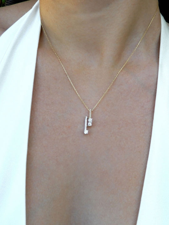 Art d or Charm from White gold 14K with Zircon