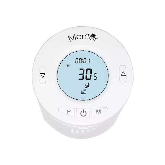 Kit Valvă Termostatică Inteligentă Pentru Radiator Mentor Tzb301 Zigbee Programabilă Lcd Hub