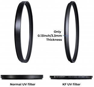 K&F Concept UV Filter Diameter 49mm with HMC Coating (Multi-Coated) for Camera Lenses