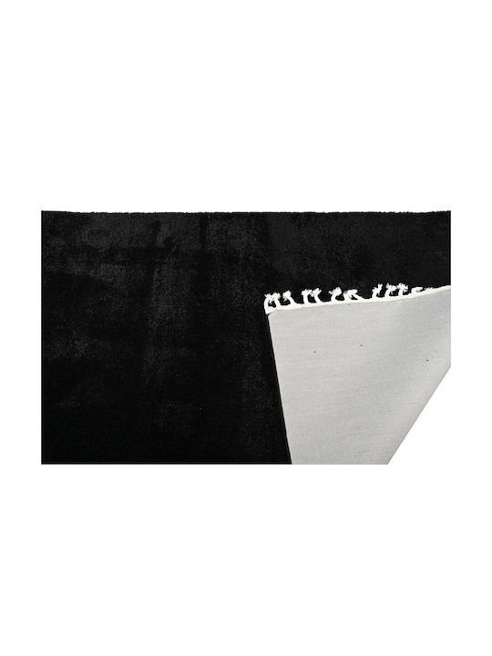 Balsan Silky Χαλί Ορθογώνιο Shaggy Black 133x190cm