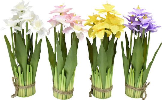 Narcis Artificial Plantă În Ghiveci – 7 Flori 30cm