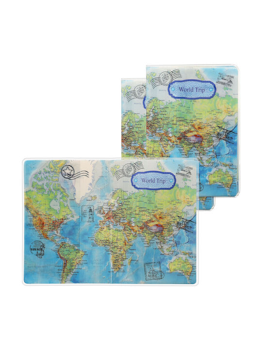 World Trip Passport Card Case Travel Map OEM