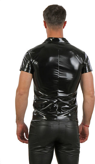 Soiemio Soiemio Leder- und Latex-Outfit Top Schwarz