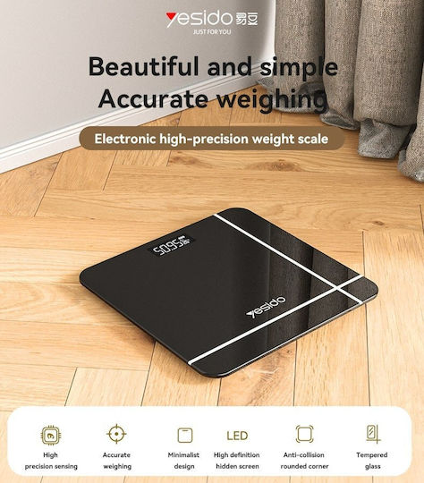 Digital Bathroom Scale Black YID000518
