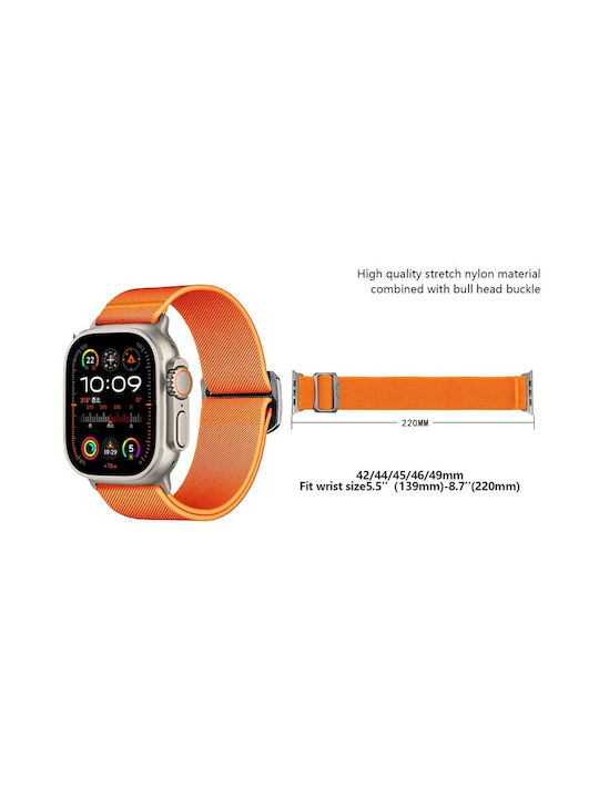 Kalebol Λουράκι Υφασμάτινο Μαύρο (Apple Watch 10, Ultra 2, Ultra 49mm, 9, 8, 7)