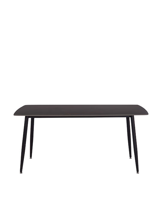 Raven Tisch Speisesaal Black Marble 160x80x74cm