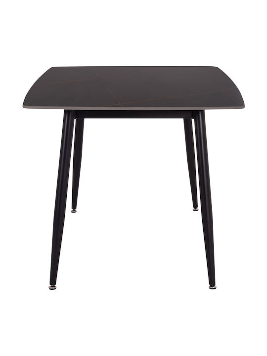 Raven Tisch Speisesaal Black Marble 160x80x74cm