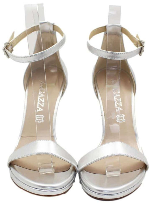Leather Sandals Silver
