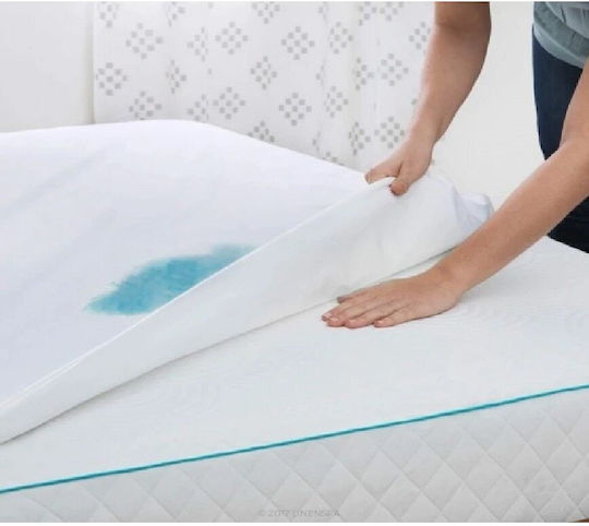 Kotonia Home Протектор за матрак Куин Водоустойчив Бял 160x200бр