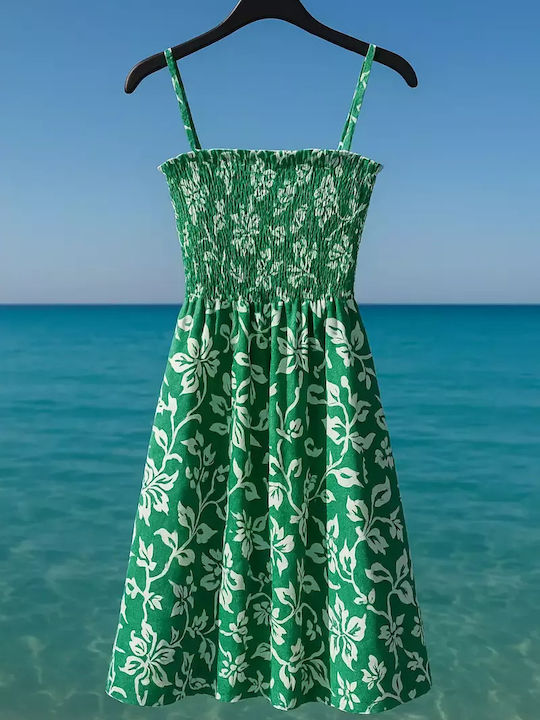 Sommer Mini Damenkleid Grün