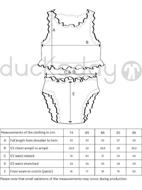 Ducksday Costum de baie pentru copii Set Multicolor