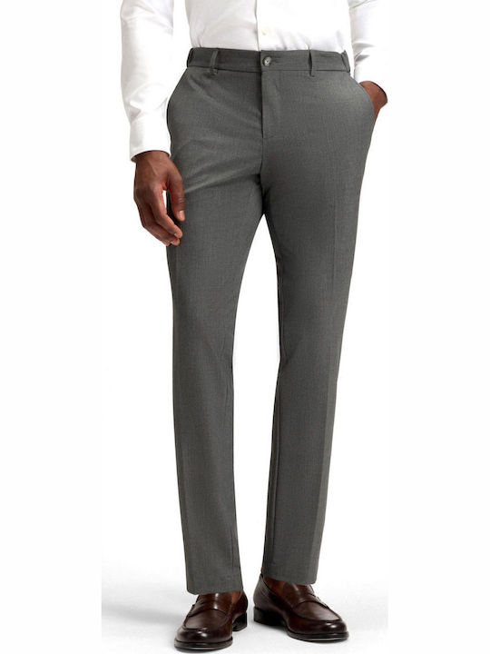P-genius Hose Chino Elastisch in Schlanker Passform Gray