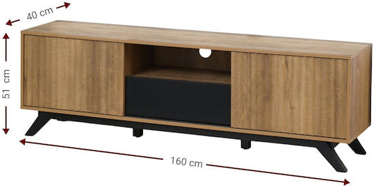 TV-Ständer Tactile Beiges M160xT40xH51cm