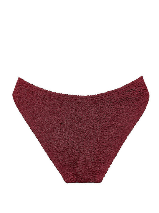 Bikini Slip Hohe Taille Red