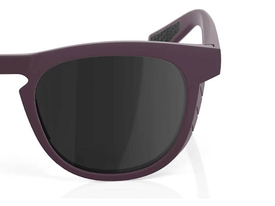 100% Cycling Glasses Slent with Purple Frame & Mirror Lenses