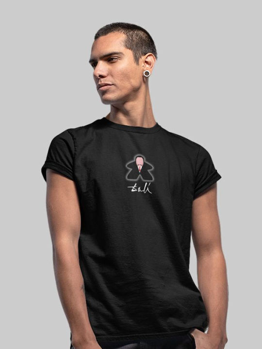 Dali Meeple T-Shirt Dunkles Lila