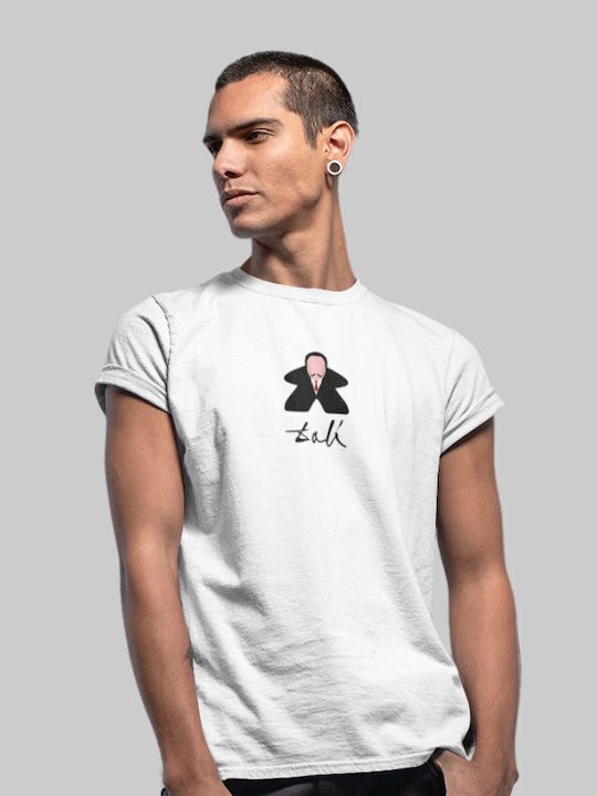 Dali Meeple T-Shirt Hellblau