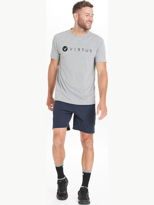 Tricou Virtus Edwardo Logo 1038a Gri Mediu Mel
