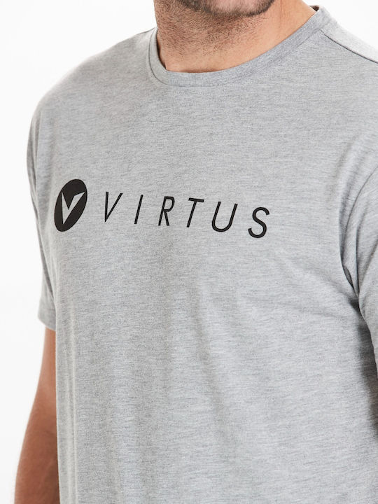 Virtus T-shirt Edwardo Logo 1038a Mid Grey Mel