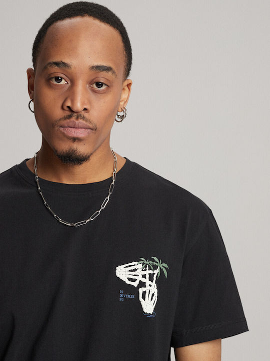 Diverse T-shirt Cali Back 02 Black