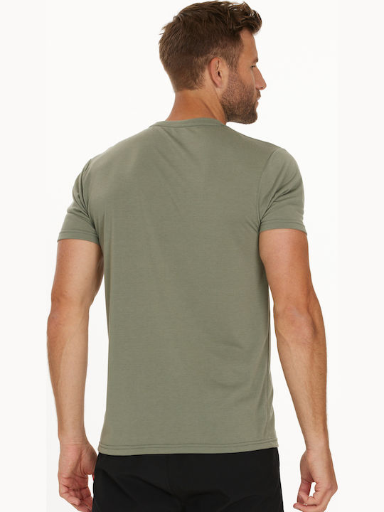 Tricou Virtus Edwardo Logo 3158 Verde Fumuriu