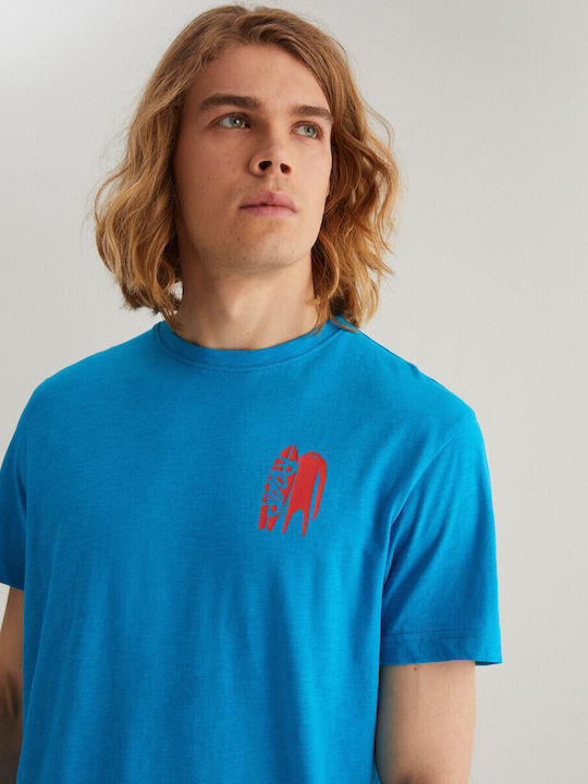 Diverse T-shirt Cltn Slb 123 L Blue