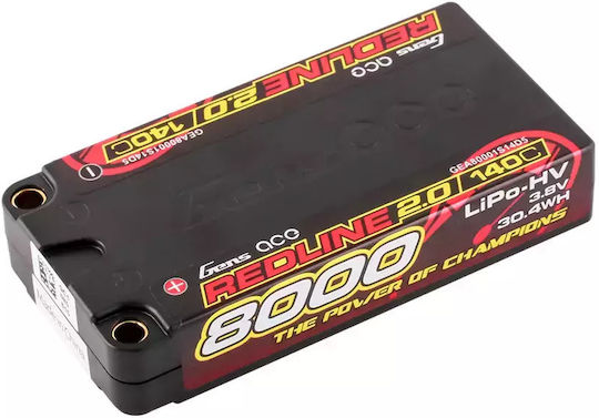 Gens Ace Redline Li-Po Batterie 3.8V 8000mAh 140C 1S für RC-Fahrzeug
