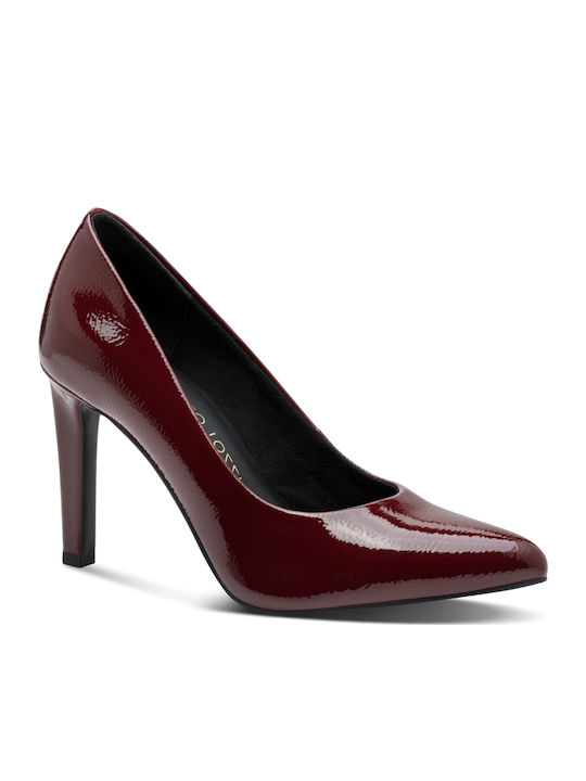 Anatomic Patent Leather Burgundy Heels